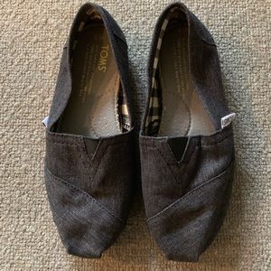 TOMS Classic Gray Canvas Shoes